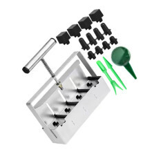 Metal Soil Blocker 4 Cell Hand Held Soil Blocker Come Soil