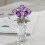 Figurine de fleur de Rose en cristal avec Base,-sept couleurs 6