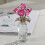 Figurine de fleur de Rose en cristal avec Base,-sept couleurs 7