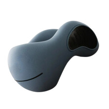 Face Down Pillow Memory Foam Travel Neck Pillow for-Blue