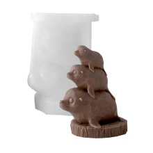 Stacking Animals Silicone Mold Christmas Ornament Tool-70