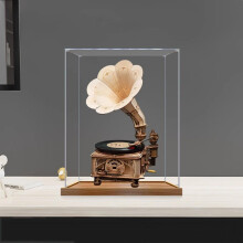 Transparent Acrylic Display Case for and Vinyl Phonograph Dustproof Clear Showcase 2mm Thick