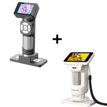 Kids Microscope 500X with 2' Screen USB Digital Magnifier Kit for Coins Stamps Learning