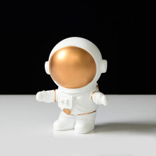 Scultura in resina a forma di astronauta, ornamento per la casa o la scrivania.