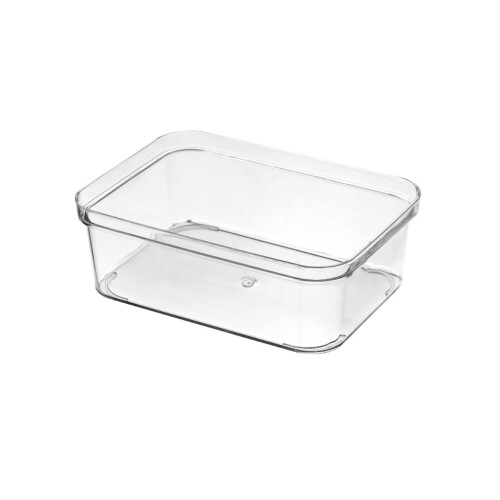 Durable Transparent Plastic Drawer Storage Box, Medium Square 1
