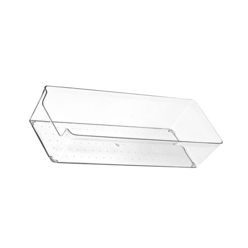 Durable Transparent Plastic Drawer Storage Divid Box for Kitchen 8.8oz 2