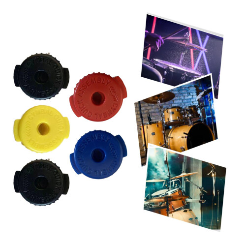 5Pcs Drum Quick Release Nuts Set for Percussion Kit, Reliable Secure Hold Hardware Replacement 2