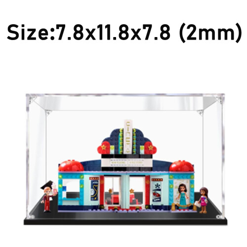 Display Case for  41448 Cinema Model, Clear Acrylic Dustproof Box, Sturdy Protective Design 3mm 1