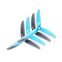 FPV Drone Propellers 5x4.3x3 Crystal Blue 5 Inch CW CCW 3Blade Set for Racing Quadcopter