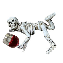 Halloweens Schedel Standbeeld Bloempot Huggers Skelet Beeldje-9
