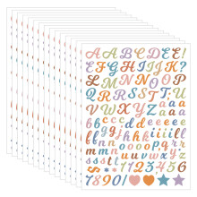 Set van 5 creatieve letterstickers met volledige-PZ46