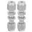 2Pcs Compression Bulkhead 316 Stainless Steel Double Ferrule Fitting Connector Accessory??3 1