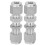 2Pcs Compression Bulkhead 316 Stainless Steel Double Ferrule Fitting Connector Accessory??6 1