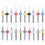 20Pcs Micro Drill Bit Set Alloy Circuit Board Mini Fixed Shank 0.1mm?1mm Accessories 2