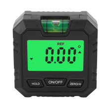 Digital Level Box Backlit LCD Display Magnetic Base 4 X 90?? Mini Angle Gauge Meter Finder Protractor for Automotive Motorcycle Black