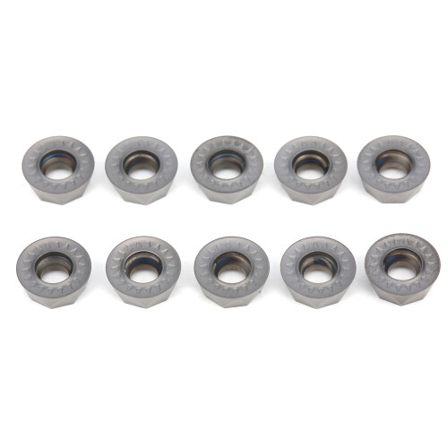 10Pcs CNC Lathe Turning Insert Indexable Solid Carbide Blade Cutting RPMT1204M0EJS LF6018 2