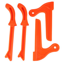 4Pcs Safety Plastic Woodworking Protective Hand Saw Push Sticks Tool For Carpentry(Orange)