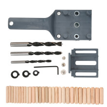 41Pcs/Set Carpentry Wood Drilling Guide Tool DIY Straight Drill Hole Locator Woodworking SupplyGray