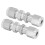 2Pcs Compression Bulkhead 316 Stainless Steel Double Ferrule Fitting Connector Accessory??6 4