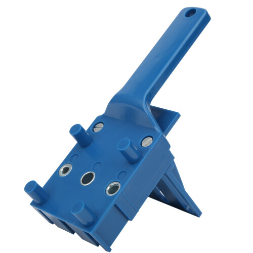8Pcs/Set woodworking Punch Hole locator Drilling Doweling Guide Tools for CarpentryBlue 1