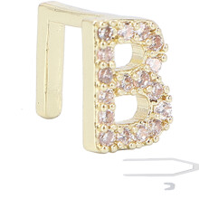 Hip Hop Teeth Single B Letters Mouth Teeth Halloween Dentures Ornaments AccessoriesGold