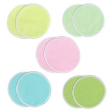 10pcs Reusable Breastfeeding Pads Fiber Washable LeakProof Nursing Breast Pads 12cm