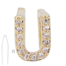 Single Hip Hop Teeth Initial Letters Teeth Halloween Dentures Ornaments AccessoriesGold U