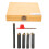 5Pcs Indexable Turning Tool Set Cemented Carbide Insert for Cutting Chamfering F4-1-10mm 2