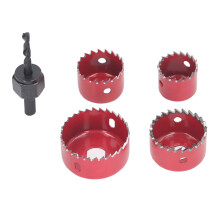 5Pcs Woodworking Hole Hole Saw Kit M42 Steel Incisive Hole Cutter for Aluminum Wood Plastic
