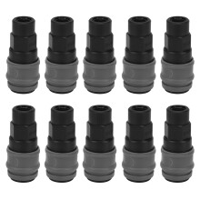 10pcs Plastic Steel Quick Connector Self Locking C Type SF Female Thread Air Pipe Connector(G3/8 (30) )