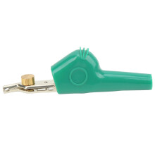 Crocodile Clip Telecom Communication Test Clamp Stripping Free with Needle 25mm Opening J.60043Green