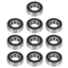 10PCs Ball Bearing 6205‑2RS High‑Speed Rubber Cover for Mechanical Automotive / Motor