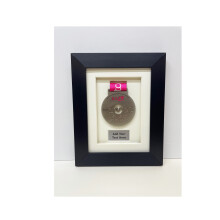 (White) Marathon Medal Display Frame: 3D Shadow Box for Sport Medals