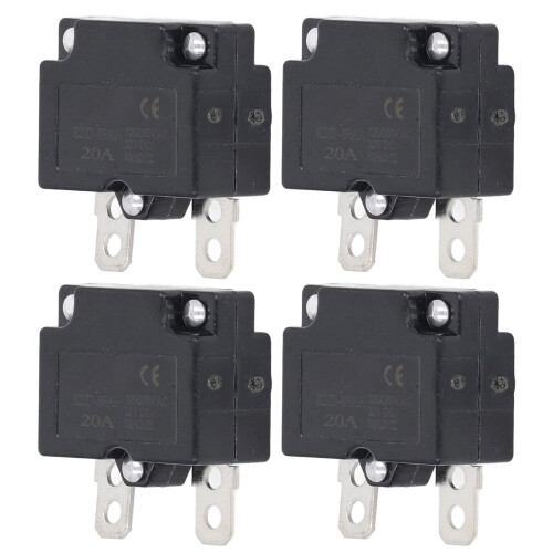 10PCS Auto Reset Overload Protector 20A Current Overload Protector for Children's Toy Car AC125 250V 1