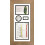 (Oak) Personalized Golf Photo 3D Box Frame: Scorecard & Ball Display 1