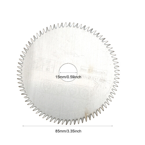 5Pcs 85mm Inner Diameter 15mm Mini Carbide Circular Saw Blade for Cutting Tool 2