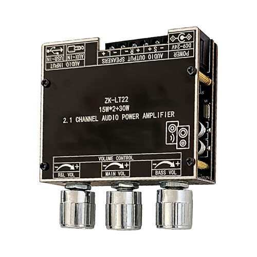 2.1 Channel Audio Amplifier Module Bluetooth Stepless Tuning 10 Sounds Audio Amplifier Board Panel 2