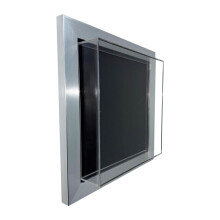 (Silver) 1" Deep Acrylic Shadow Display | 10x10" Memory Keepsake Case