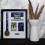 (Silver, White) Manchester Marathon Medal Frame: Bib, Map, Photo DIY Display 2