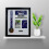(Silver, White) Manchester Marathon Medal Frame: Bib, Map, Photo DIY Display 3