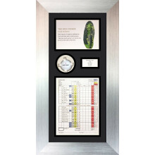 (Silver) Personalized Golf Photo Display Frame: Hole In One Keepsake (20" x 12")