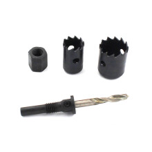 4 Pcs Black Metal Hole Opener Woodwork Drilling Tool 16mm/21mm