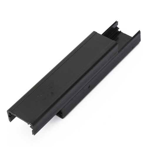 Aluminum Enclosure PCB Instrument Shell Electronic Cooling Box Black 25*25*100mm 1