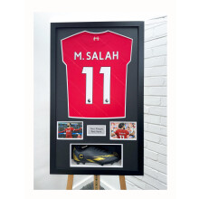 (Gold, White) DIY Football Shirt Display Frame: Signed Jersey, Boot & Photo Keepsake