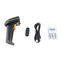 2.4G Wireless Handheld Barcode Scanner Bar Code Reader with Receiver USB Cable for Supermarket Library Express Company Retail Store Warehouse