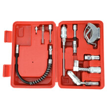 11PCS Replacement Grease Gun Adapter Fitting Lubrication Accessory Set Kit