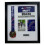 (Silver, White) Manchester Marathon Medal Frame: Bib, Map, Photo DIY Display 1