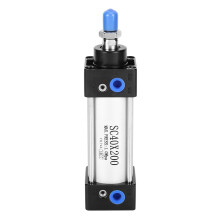 Air Pneumatic Cylinder Double Acting SC40 Standard Aluminum Alloy ComponetsSC40x200