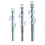 3pcs Triangle Shaft Electric Hammer Drill Bit Set Grooving Tools Concrete Drilling Bit 3