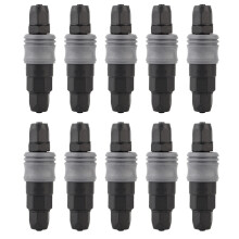 10PCs Plastic Steel Quick Connector C Type SpPP Self Locking Mechanical Accessory for 8 / 10 / 12mm PU Pipe(8mm??20?? )